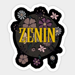Aesthetic Proud Name Zenin Flowers Anime Retro Styles Sticker